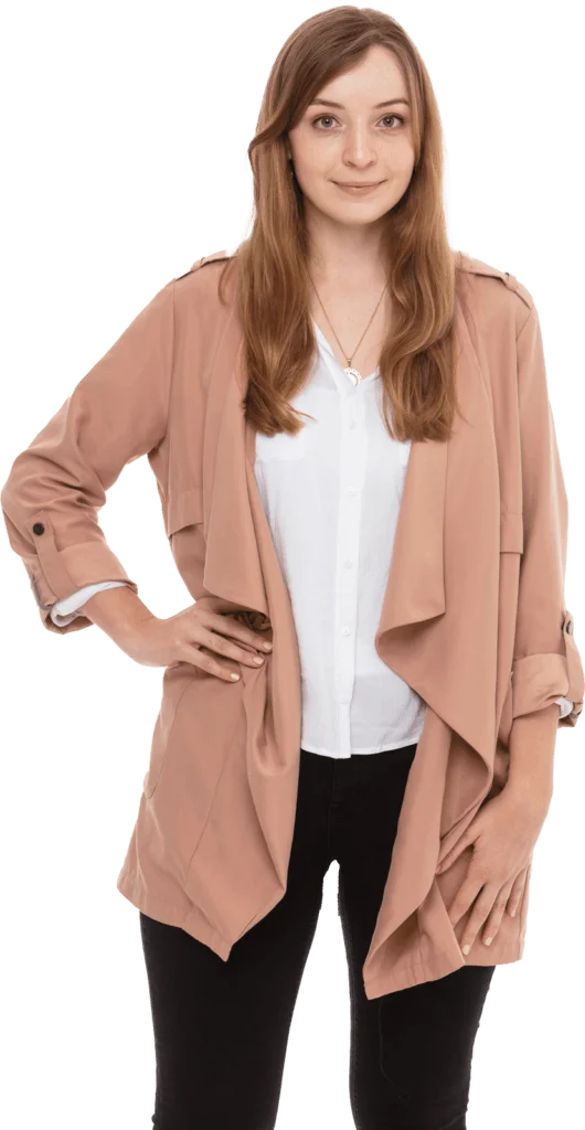 A woman standing in a suit. The woman is Antonia Eckardt - Founder and CEO of the MALUR LTD. A woman standing in a suit. The woman is Antonia Eckardt - Founder and CEO of the MALUR LTD.